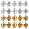 48Pcs 2 Colors Tibetan Style Alloy Beads FIND-CA0003-07-1