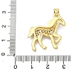 Brass Micro Pave Cubic Zirconia Pendants KK-A282-14G-3