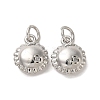Rack Plating Brass & Cubic Zirconia Charms KK-G487-01P-1