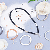 12 Strands 6 Colors Flat Round Handmade Polymer Clay Beads CLAY-PH0001-40A-02-2