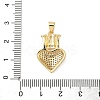 Brass Micro Pave Cubic Zirconia Pendants KK-D426-21A-G-3