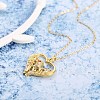 Brass Micro Pave Cubic Zirconia Pendant Necklaces NJEW-BB66483-A-2