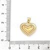Brass Micro Pave Cubic Zirconia Pendants KK-D317-085G-3