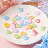 Yilisi 60Pcs 6 Colors Resin Cabochons Accessories RESI-YS0001-03-4