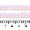 Baking Paint Transparent Glass Beads Strands DGLA-A034-J6MM-D09-4