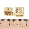 Rack Plating Alloy with Acrylic Beads FIND-B037-01G-01-3