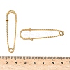 304 Stainless Steel Safety Pins Brooch Findings STAS-K252-11E-G-3
