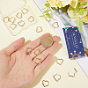 10 Pairs Brass Hoop Earrings for Women EJEW-SC0001-63A-3
