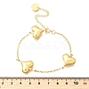 304 Stainless Steel Link Bracelets for Women BJEW-P354-01A-G-5