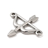 Non-Tarnish 304 Stainless Steel Connector Charms STAS-D084-12P-2
