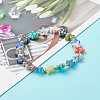 Handmade Millefiori Lampwork Beads Stretch Bracelet for Teen Girl Women BJEW-JB06847-02-2