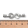 Rack Plating Brass Micro Pave Cubic Zirconia Fold Over Clasps KK-K377-12P-4