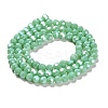 Electroplate Opaque Glass Beads Strands EGLA-A035-P6mm-A14-2