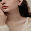 4Pcs 2 Colors Brass Micro Pave Cubic Zirconia Pendants ZIRC-LP0001-57-3