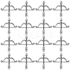 60Pcs Tibetan Style Alloy Pendants TIBEP-SC0002-98-1