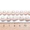 Baroque Natural Nucleated Pearl Keshi Pearl Beads Strands PEAR-S020-F12-01-5