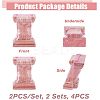 Natural Solid Wood Carved Onlay Applique Craft WOOD-WH0104-39-5