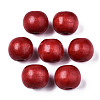 Spray Painted Natural Wood Beads WOOD-ZX040-01A-03-LF-1