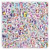 100Pcs Unicorn PVC Adhesive Stickers Set PW-WG66892-01-4