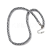 5MM Nylon Twisted Cord Necklace Making FIND-G096-01P-28-1