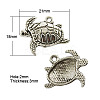 Tibetan Style Alloy Pendants X-TIBEP-22627-AS-NR-1