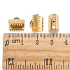 Ion Plating(IP) 304 Stainless Steel Ribbon Crimp Ends STAS-F075-02-3