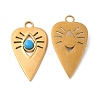 Ion Plating(IP) 304 Stainless Steel Pendants STAS-R122-06G-2