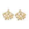 304 Stainless Steel Imitation Coral Pendants STAS-T069-42G-1