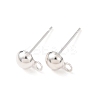 Brass Stud Earring Findings LS-KK-G604-01S-02-1
