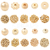 1000Pcs 10 Styles CCB Plastic Beads CCB-PA0001-06-1
