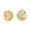 Ion Plating(IP) 201 Stainless Steel Pendants STAS-N098-234LG-1