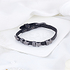 1Pc Retro Punk Hip-Hop Pentagram Leather Bracelet BJEW-LP0002-55-3
