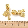 Tibetan Style Alloy European Dangle Charms PALLOY-F199-21G-3