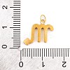 316 Stainless Steel Micro Pave Cubic Zirconia Pendants LS-STAS-K284-01L-G-3