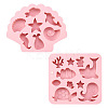 2Pcs 2 Styles Sea Animal Food Grade Silicone Molds SIL-TA0002-16-2