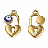 304 Stainless Steel Enamel Pendants STAS-N087-53-03G-1