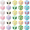 40Pcs Opaque Acrylic Enamel Beads OACR-PA0001-92-7