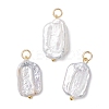 Natural Baroque Pearl Keshi Pearl Pendants PALLOY-JF04628-01-1