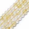 Natural Citrine Beads Strands G-G927-10B-1