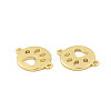 Rack Plating Brass Connector Charms KK-P269-19G-2