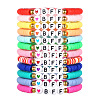 12Pcs Alloy & Polymer Clay & Resin Beaded Stretch Bracelets Set for Frinedship FS-WG9EC10-01-5