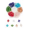 350Pcs 7 Colors Electroplate Glass Beads EGLA-YW0001-10-1