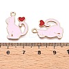Alloy Enamel Pendants ENAM-T020-59C-3