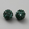 Handmade Polymer Clay Rhinestone Beads CLAY-WH0011-08O-2