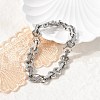 304 Stainless Steel Link Chain Bracelets for Women BJEW-F488-69P-2