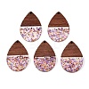 Epoxy Resin & Walnut Wood Pendants RESI-T057-11C-1