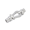 Tarnish Resistant 304 Stainless Steel Magnetic Clasps with Glue-in Ends STAS-K282-02P-1