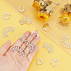 DICOSMETIC 16Pcs 4 Style 201 Stainless Steel Laser Cut Pendants STAS-DC0005-47-2