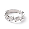 Crystal Rhinestone Oval Bar Finger Ring RJEW-D120-04P-2