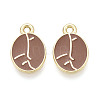 Alloy and Enamel Pendants PALLOY-T093-11B-G-1